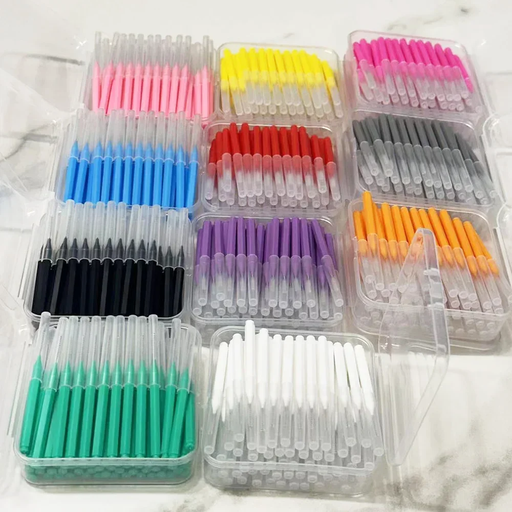 Health Wellness Solutions - แปรงซอกฟัน 60 ชิ้น สำหรับดูแลสุขภาพฟัน ขจัดเศษอาหารและคราบพลัคได้ดีขึ้น อุปกรณ์ทำความสะอาดช่องปาก
