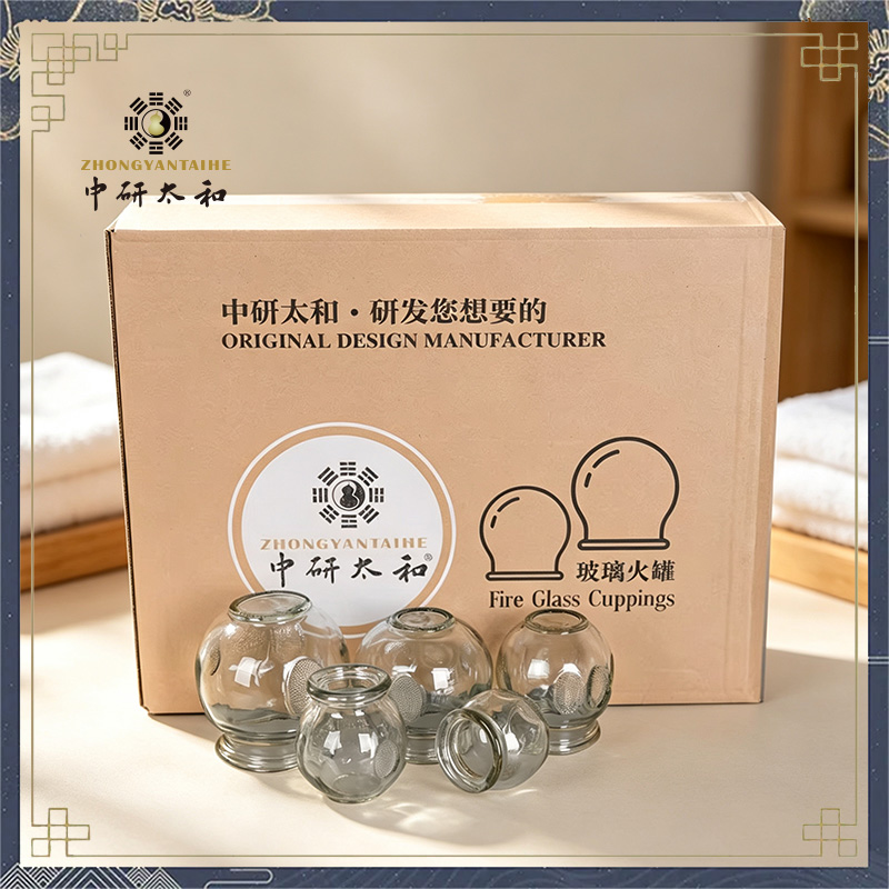 Cupping Therapy Set - ชุดถ้วยนวดแก้วจงหยาน ไท่เหอ 12 ชิ้น/1 ชุด 5