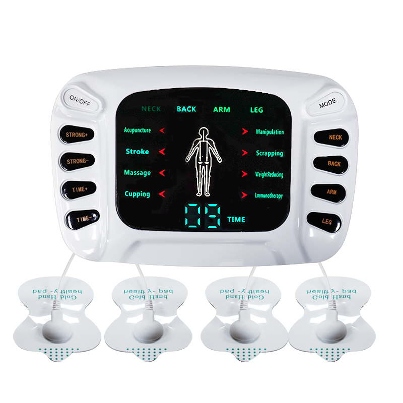 Tens Pain Relief Unit - เครื่องกระตุ้นกล้ามเนื้อแบบ TENS ระดับมืออาชีพ ช่องสัญญาณคู่ 8 โหมด