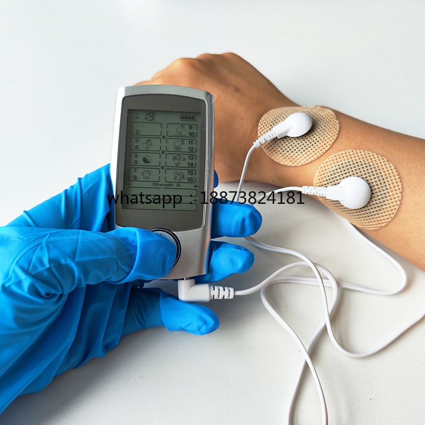 Tens Pain Relief Unit - เครื่องกระตุ้นกล้ามเนื้อดิจิตอล TENS EMS - แผ่นอิเล็กโทรด บรรเทาอาการปวดหลัง