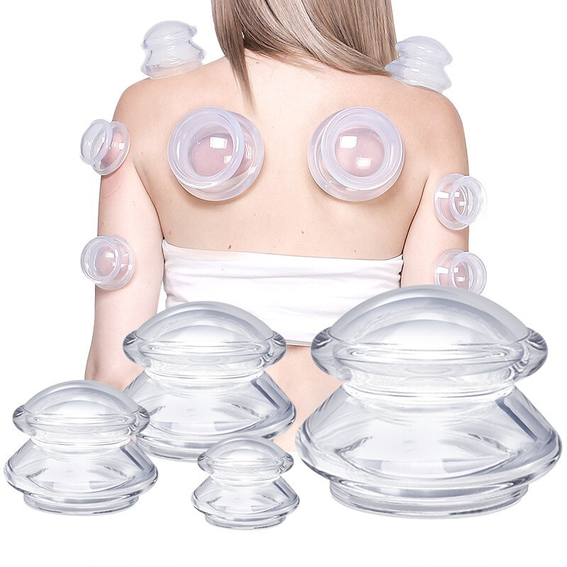 Cupping Therapy Set - ซิลิโคนนวดถ้วยกระชับสัดส่วน Ventouse Anti Cellulite ดูดถ้วย Face