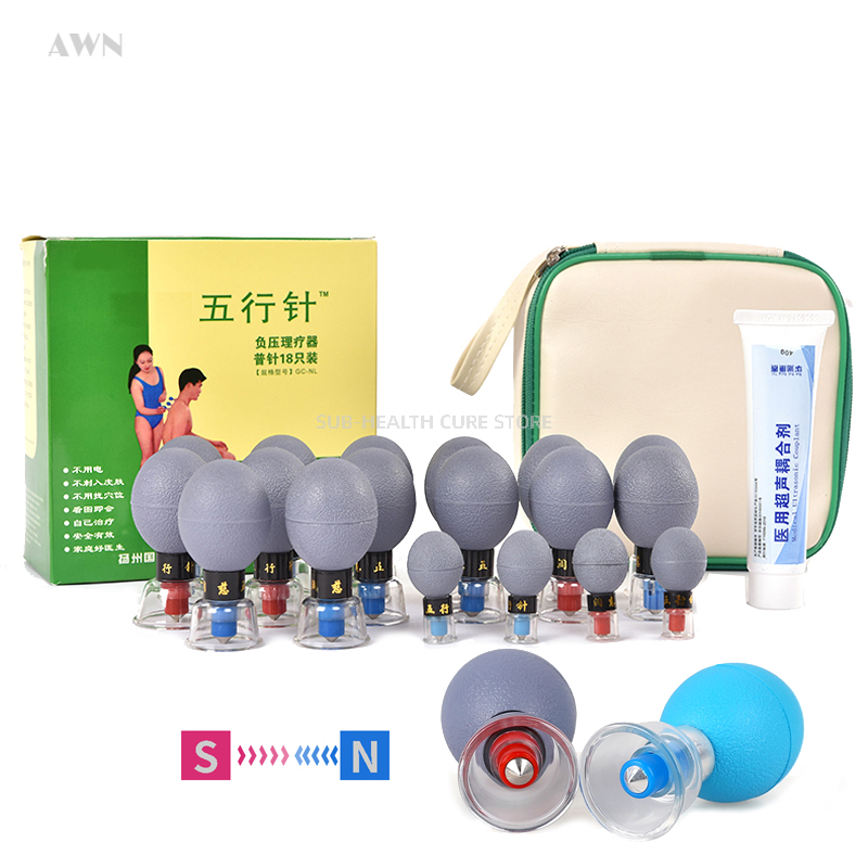ชุดถ้วยครอบแม่เหล็กดูด 18 ชิ้น - Cupping Therapy Set บทวิจารณ์และราคา