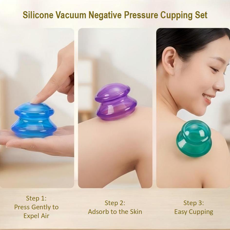 ชุดถ้วยซิลิโคนสำหรับการครอบแก้ - Cupping Therapy Set บทวิจารณ์และราคา