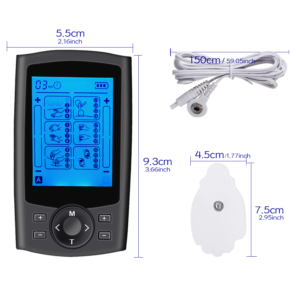 24 โหมดเครื่องนวดเทนส์ EMS เคร - Tens Pain Relief Unit บทวิจารณ์และราคา