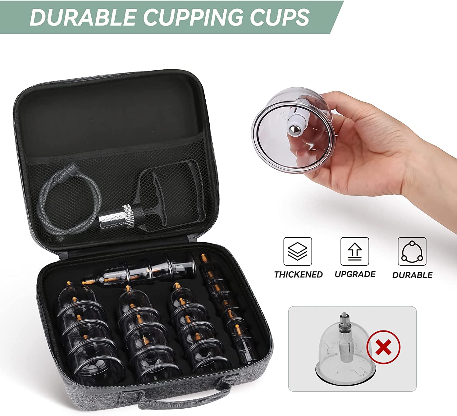 Cupping Therapy ชุดสูญญากาศ Cu - Cupping Therapy Set บทวิจารณ์และราคา